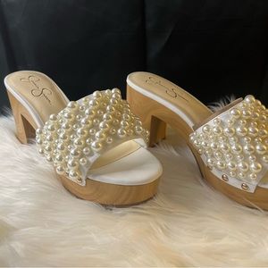 Jessica Simpson Pearl Sandals. Size 11, never worn.